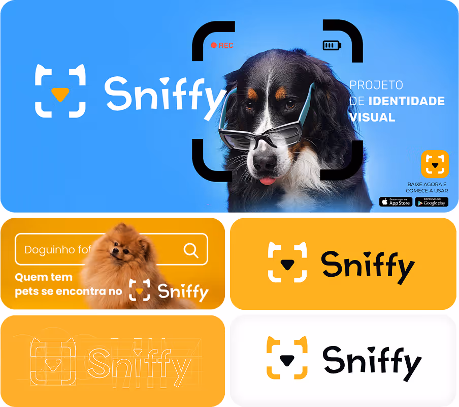 Project cover - App design, snify Rafael Marques