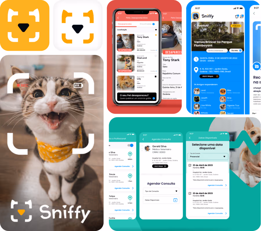 Project cover - App design, snify Rafael Marques